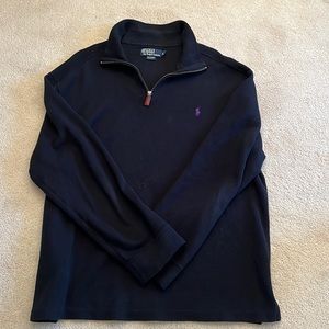 Polo by Ralph Lauren 1/4 zip Pull Over, large, black
